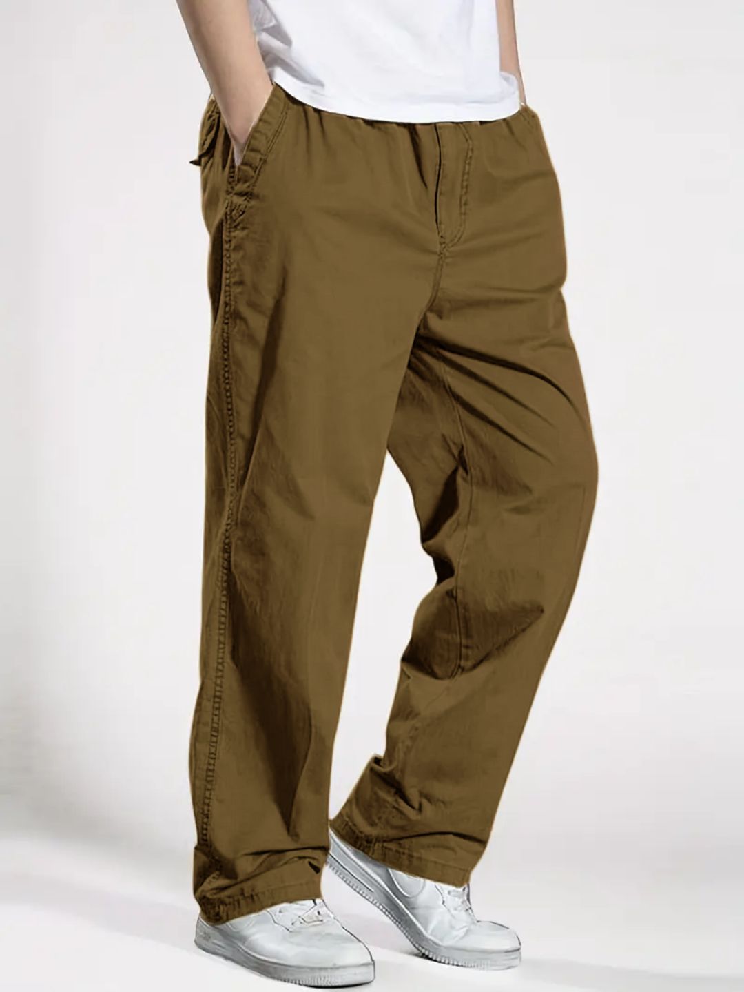 Men'S Classic Cotton Cargo Pants