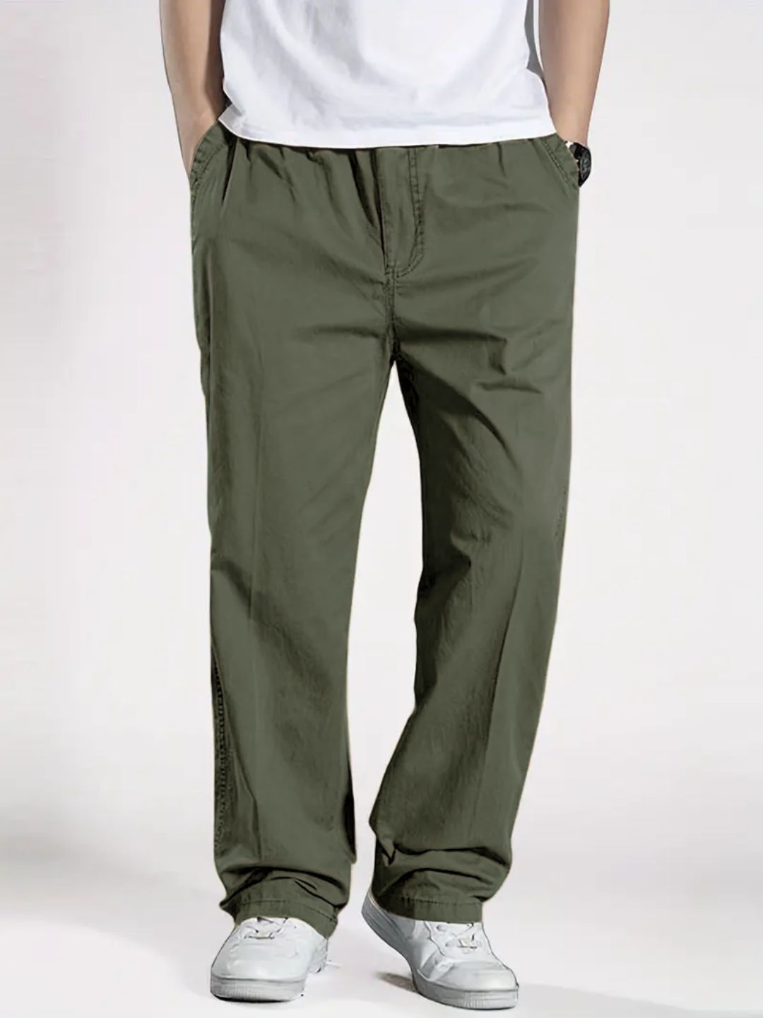 Men'S Classic Cotton Cargo Pants