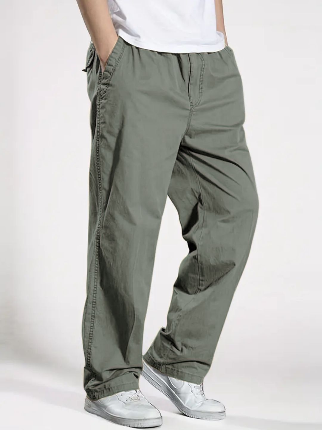 Men'S Classic Cotton Cargo Pants