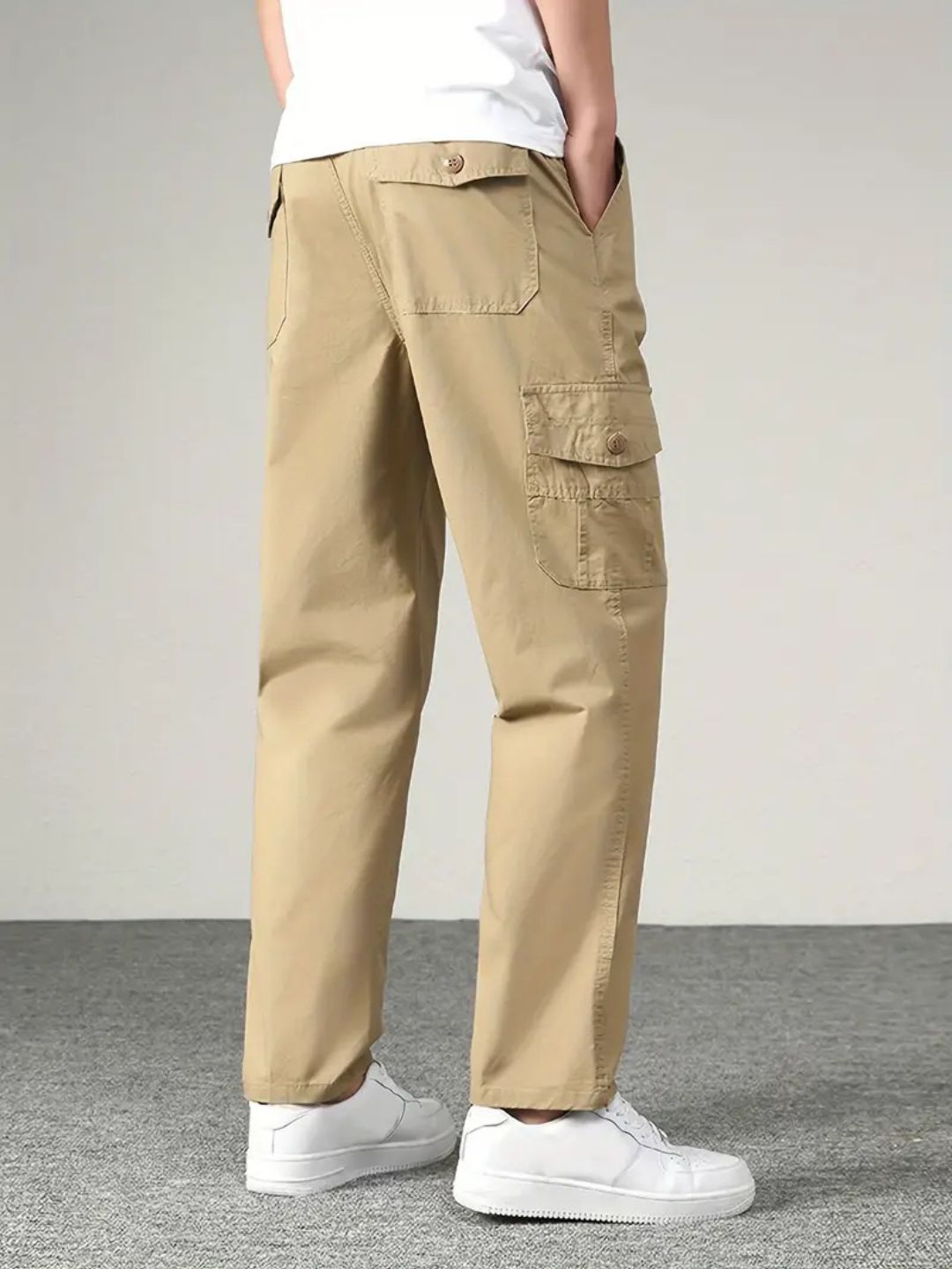 New Style Casual Long Trousers Multiple Pockets