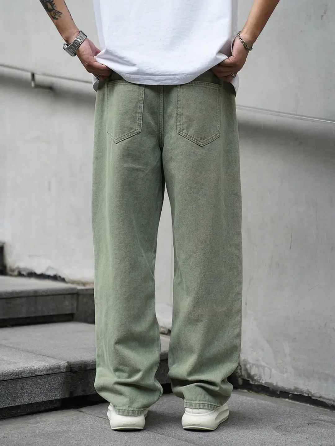 Men's Casual Loose-Fit Baggy Jeans