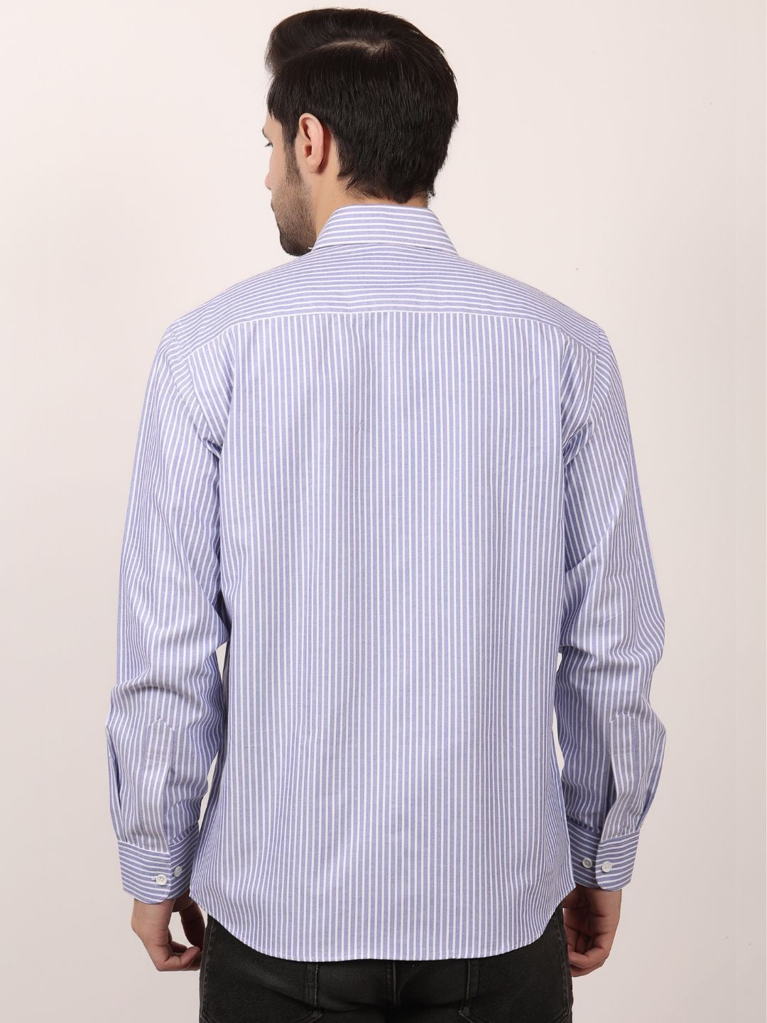 Men's full sleeve lining shirts Purple