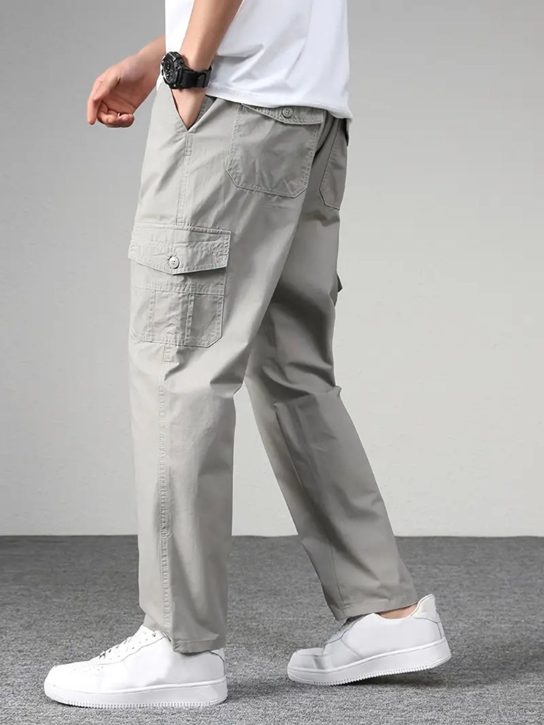New Style Casual Long Trousers Multiple Pockets
