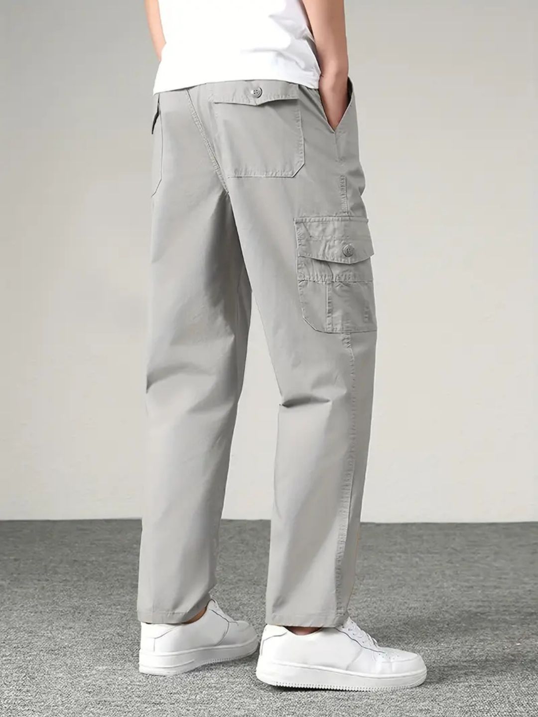 New Style Casual Long Trousers Multiple Pockets