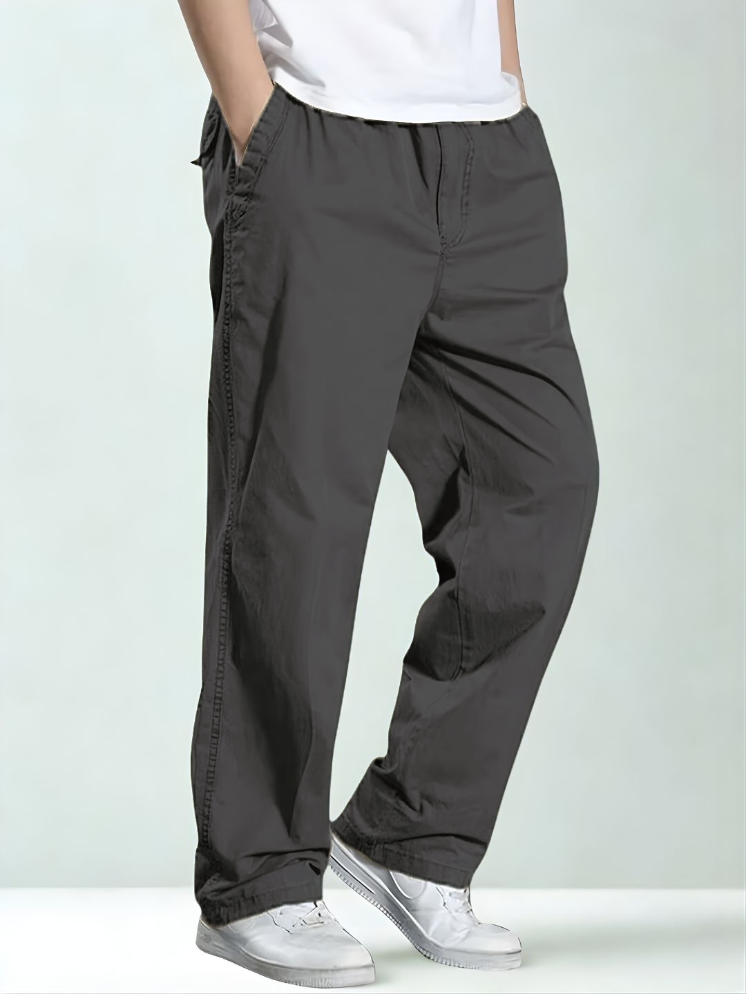 Premium Men’s Cotton Pants Lycra - DGray