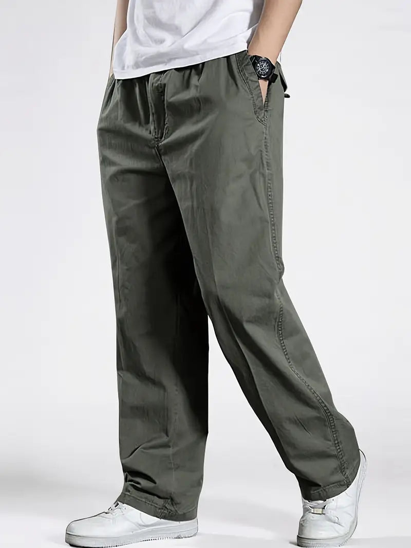 Men'S Classic Cotton Cargo Pants