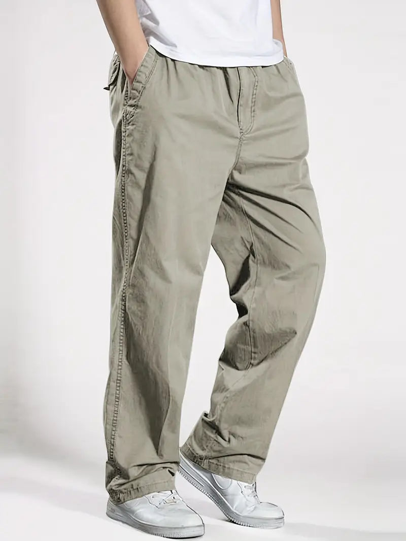 Men'S Classic Cotton Cargo Pants