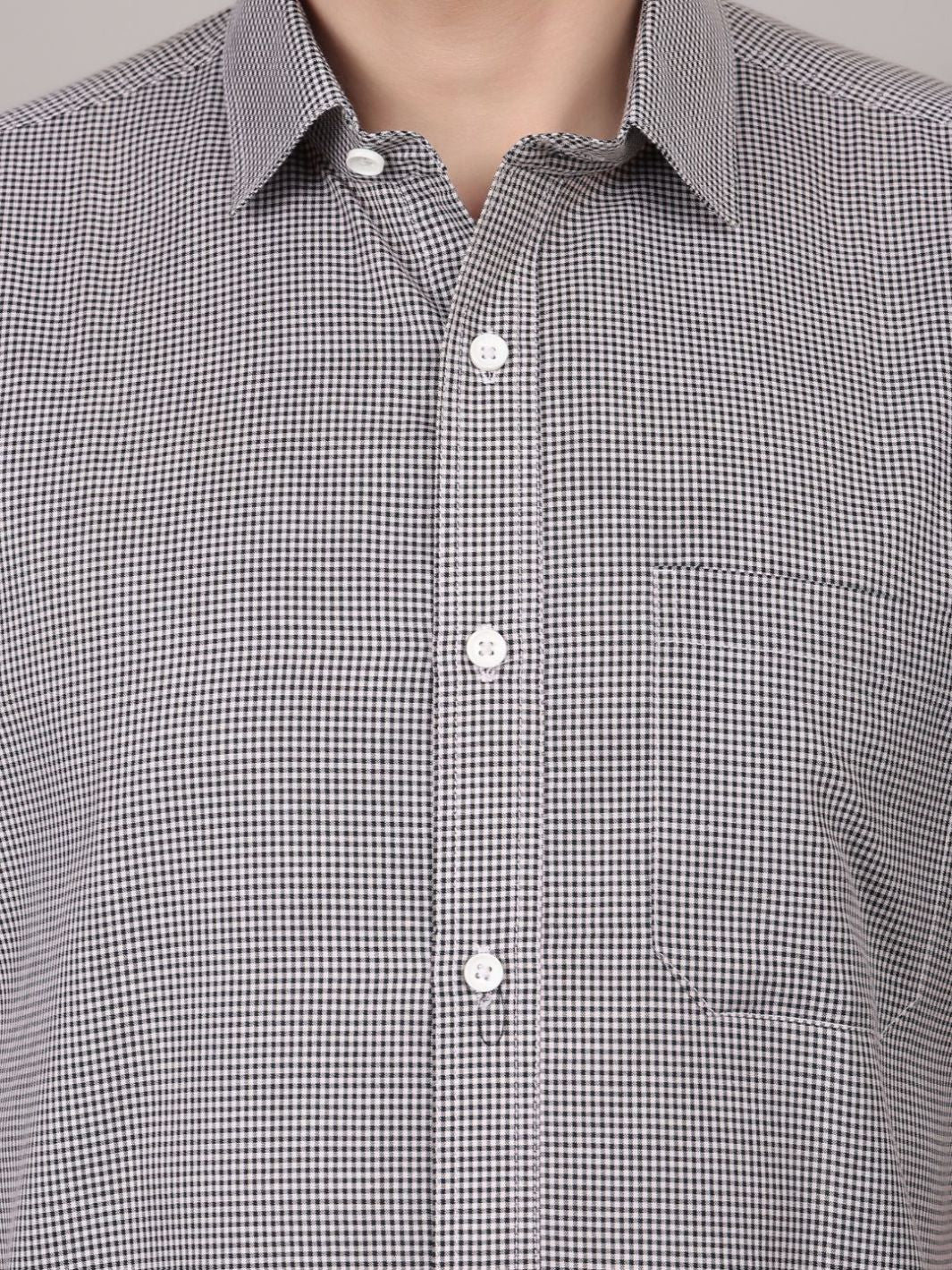 Men's Dots Printed Black Casual Shirt