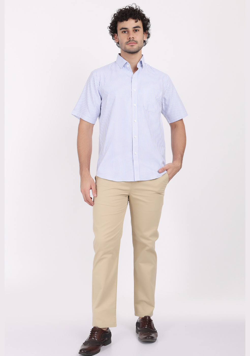 LGRAY Cotton Trousers Regular Fit For Men