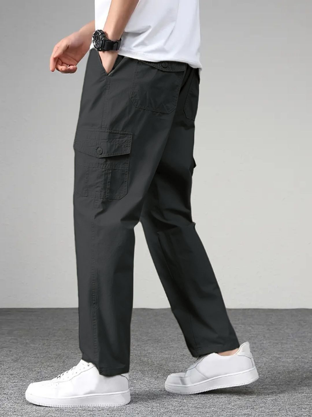 New Style Casual Long Trousers Multiple Pockets