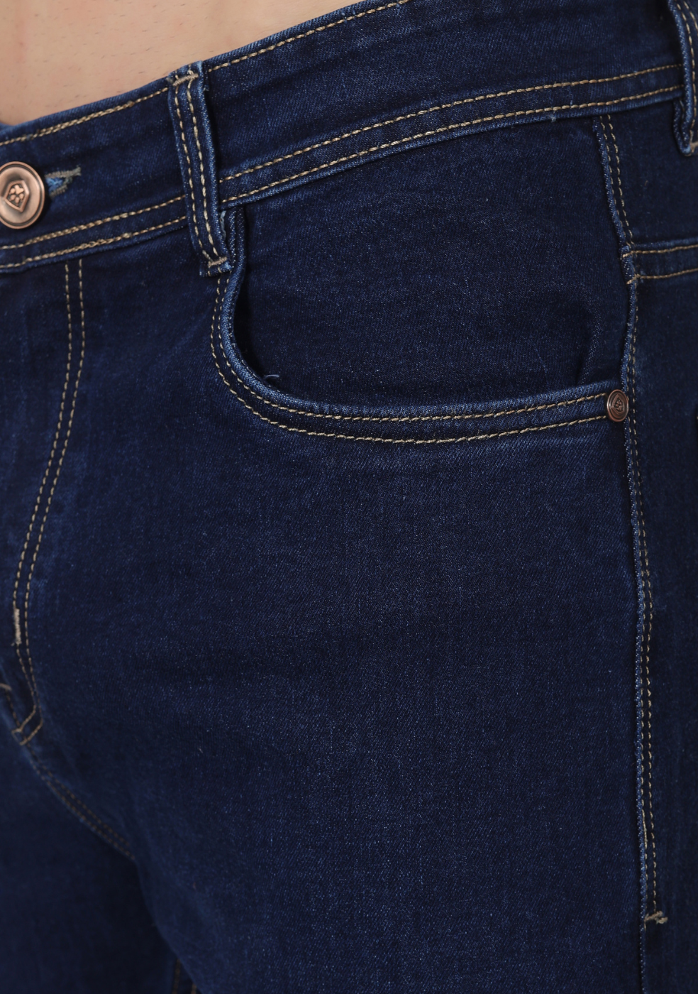 Navy Denim Jeans For Men