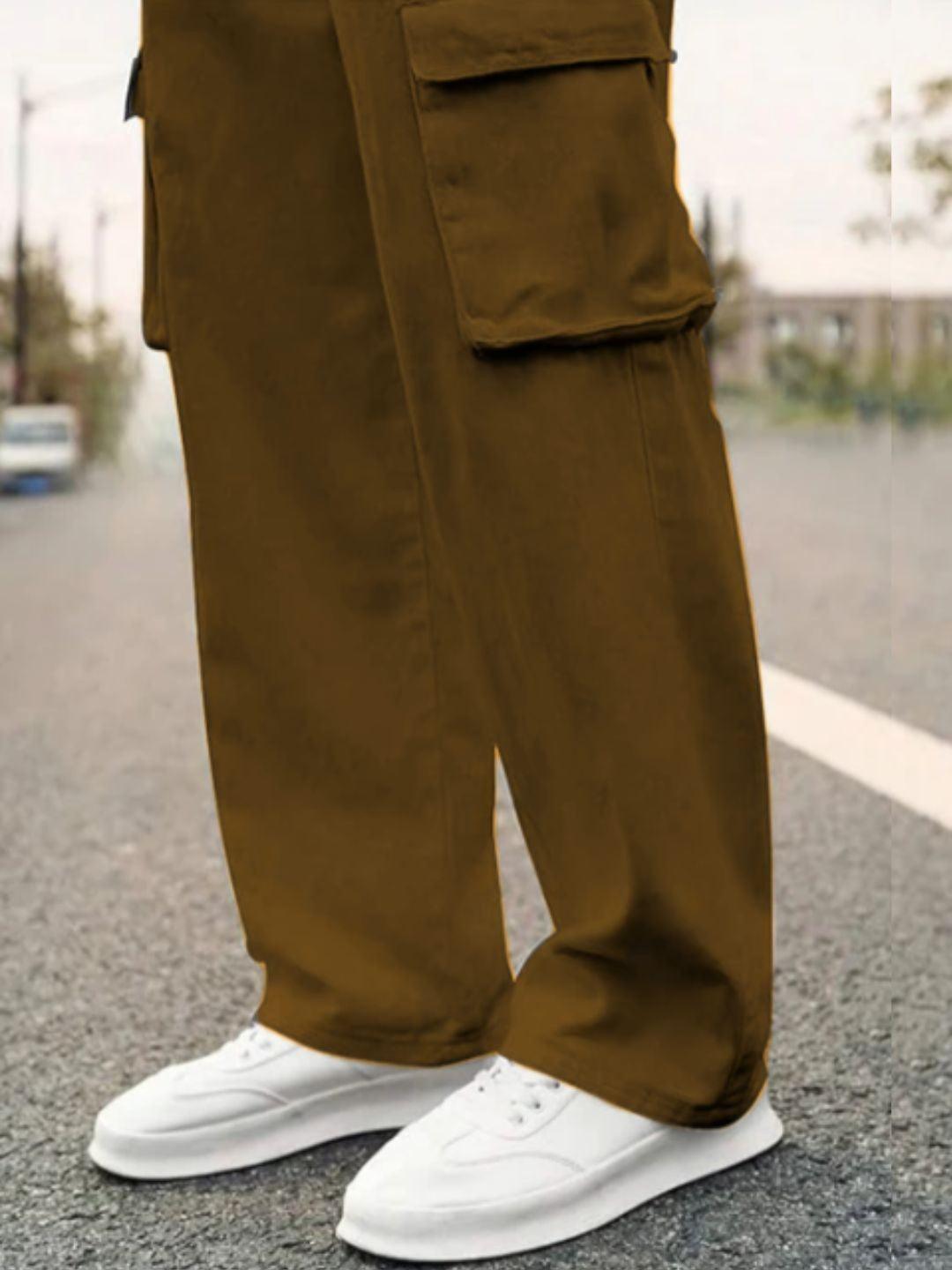 Men's Cotton loose fit cargo pants