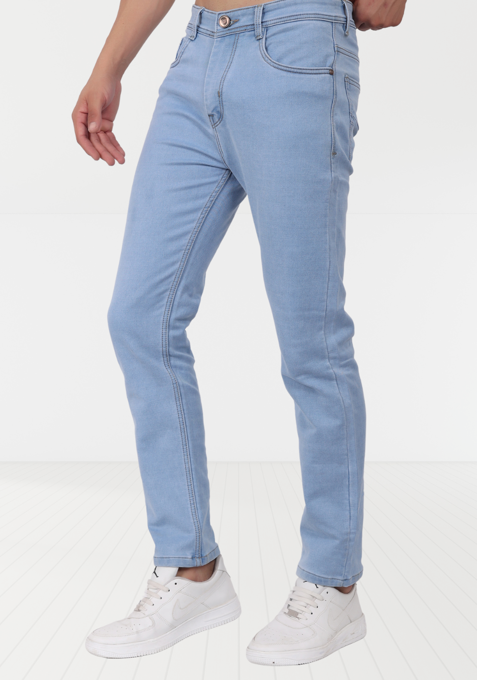 ICE-Blue Denim Jeans For Men