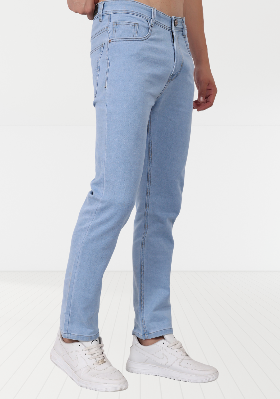 ICE-Blue Denim Jeans For Men