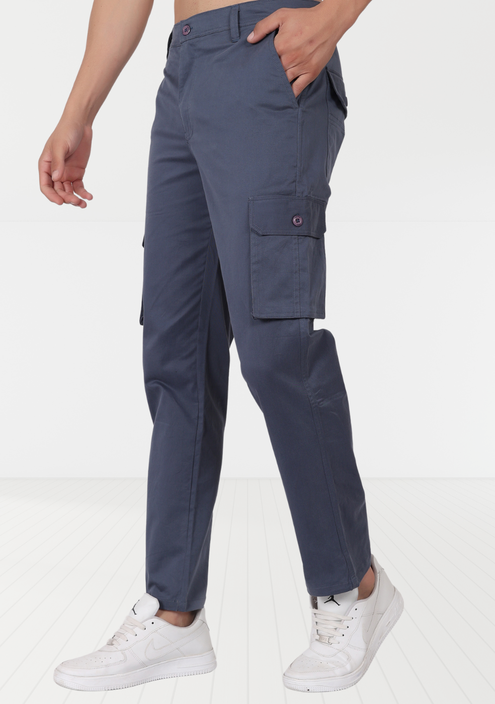 Cotton Regular Fit Cargo Pant For Men