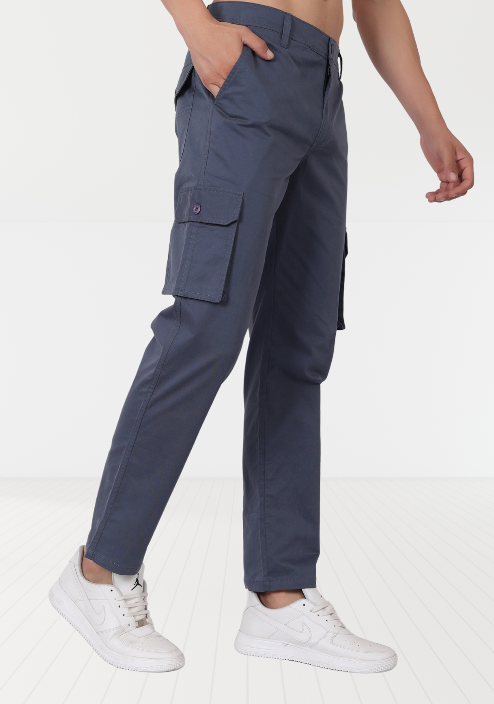 Cotton Regular Fit Cargo Pant For Men