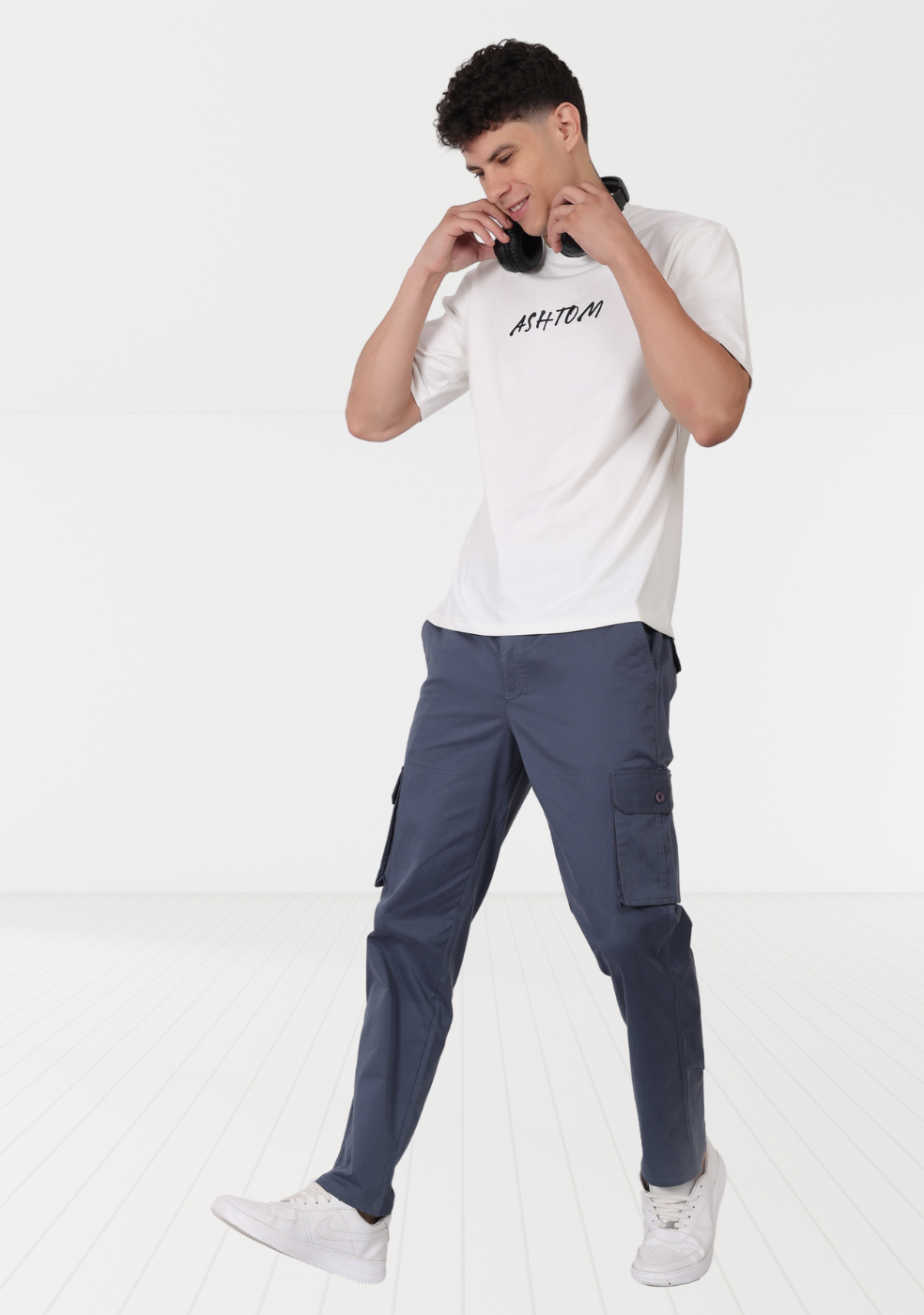 Cotton Regular Fit Cargo Pant For Men