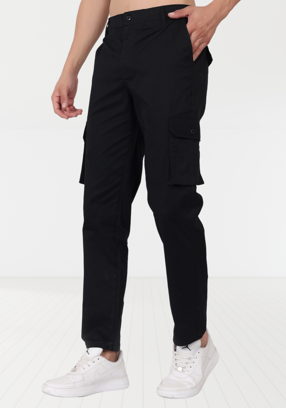 Cotton Regular Fit Cargo Pant For Men