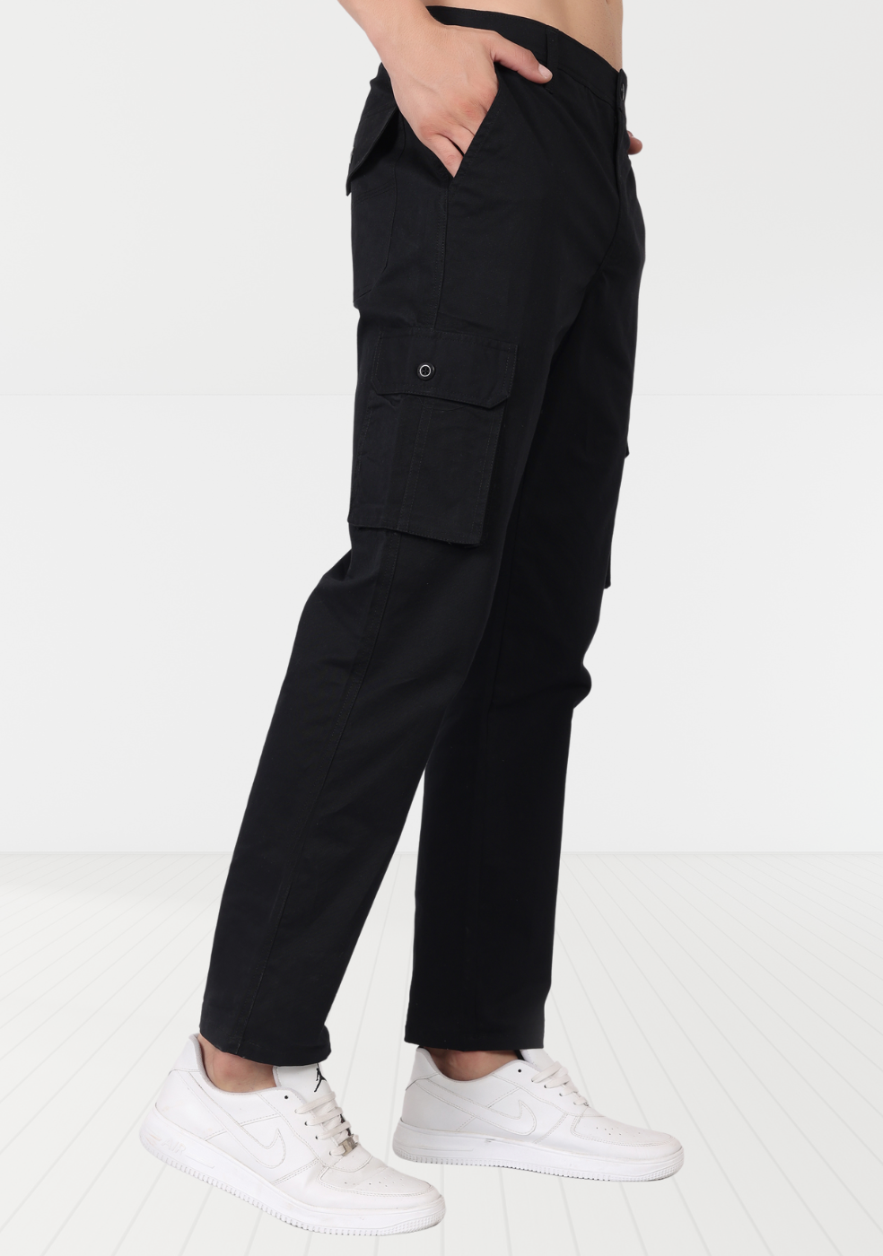 Cotton Regular Fit Cargo Pant For Men