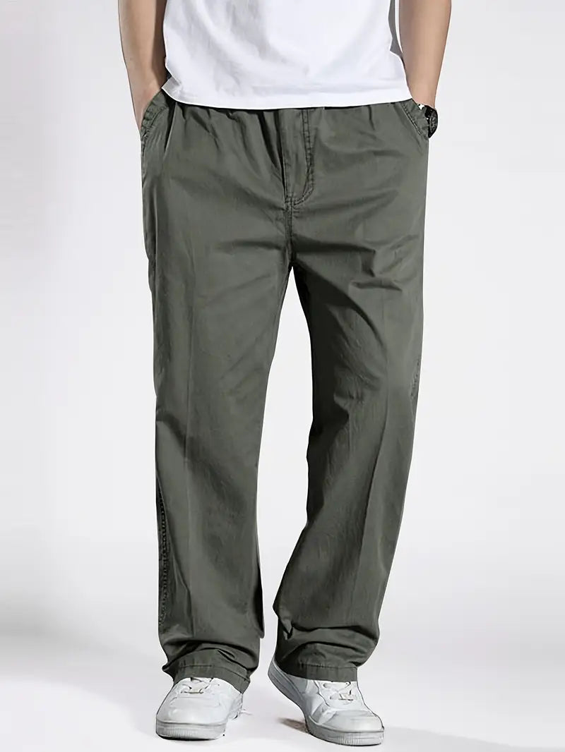 Men'S Classic Cotton Cargo Pants