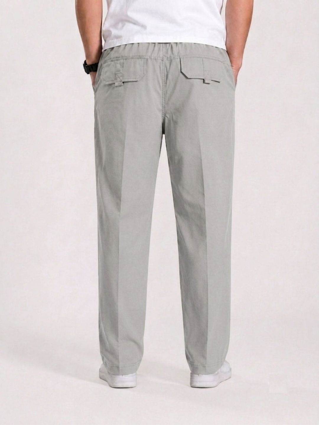 Premium Men’s Cotton Pants Lycra - ASH
