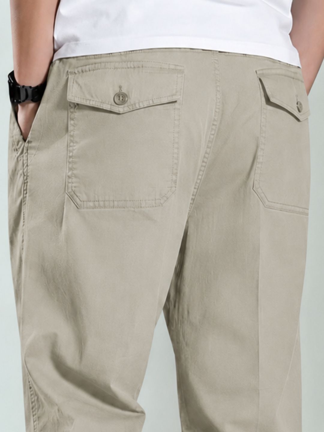 Premium Men’s Cotton Pants Lycra - LGray