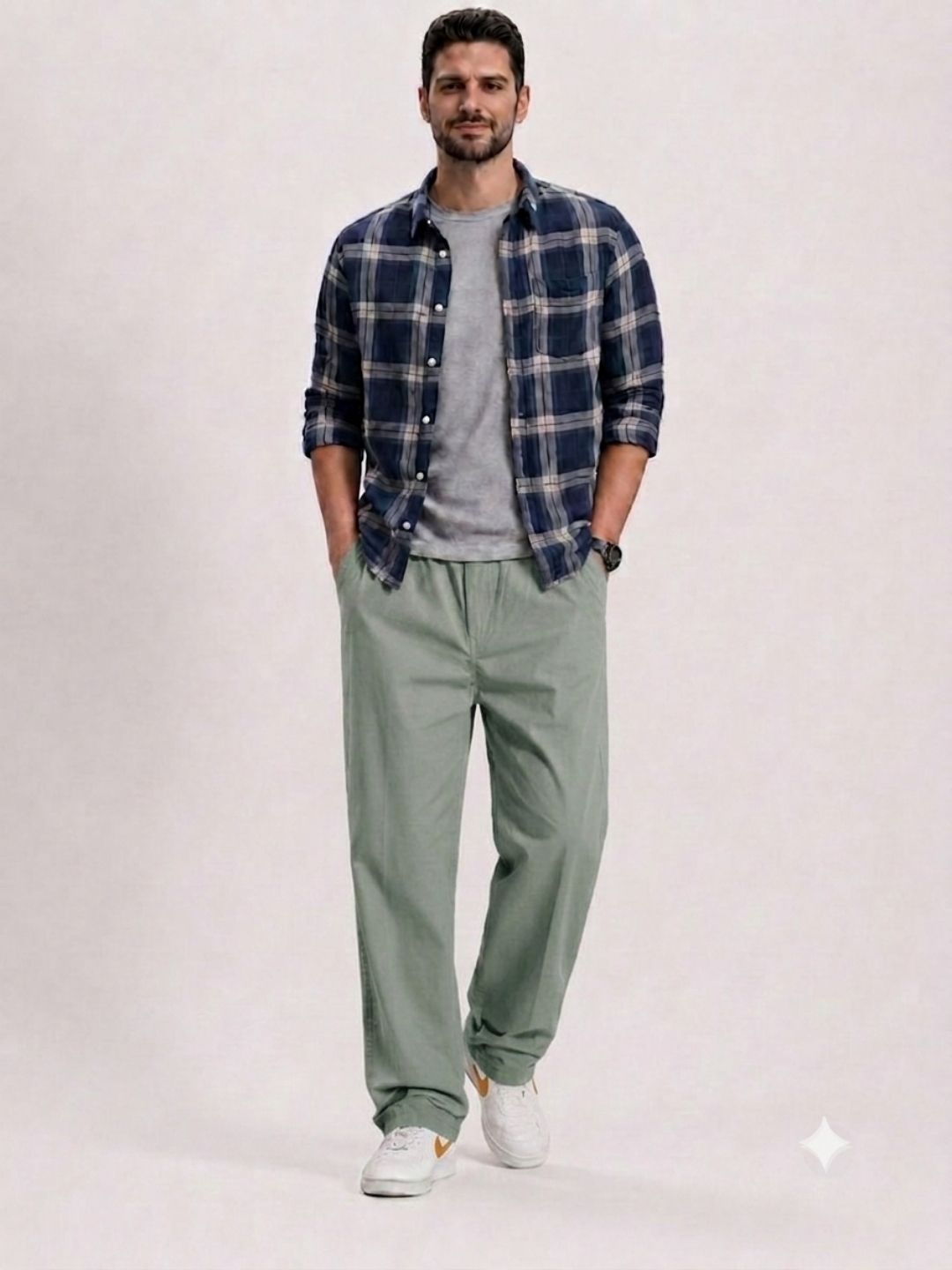 Premium Men’s Cotton Pants Lycra - D SKY