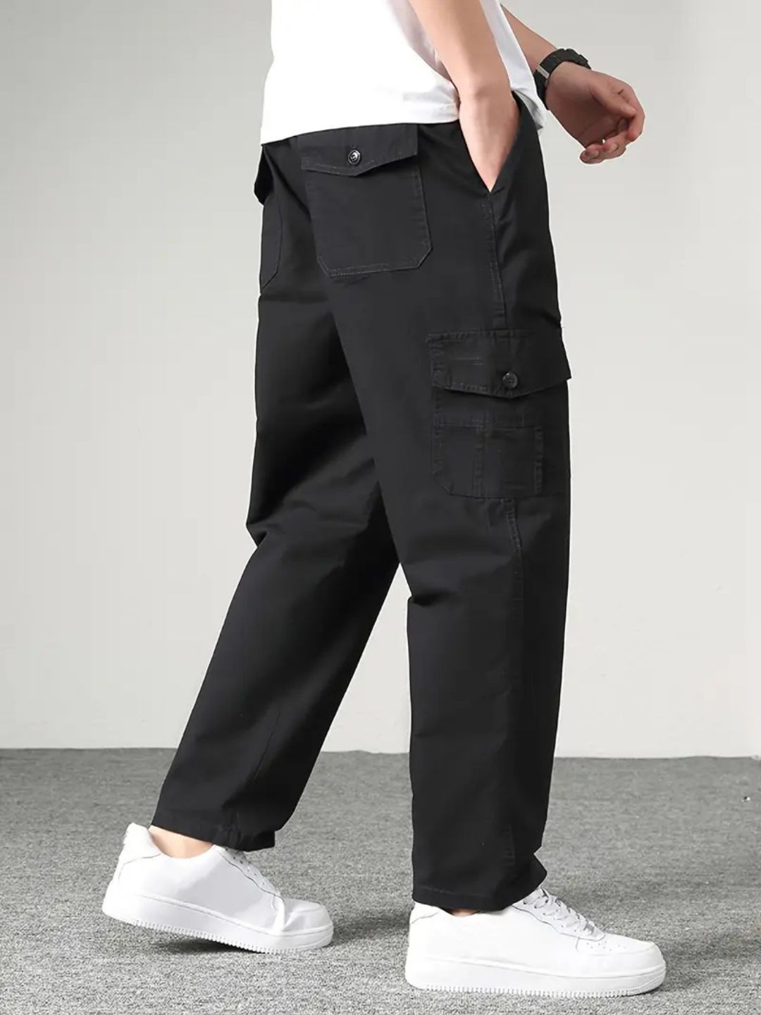 New Style Casual Long Trousers Multiple Pockets