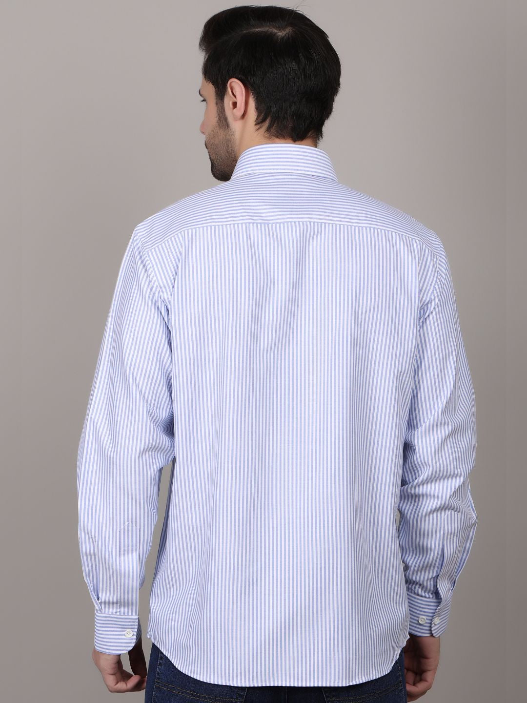 Men's full sleeve lining shirts blue