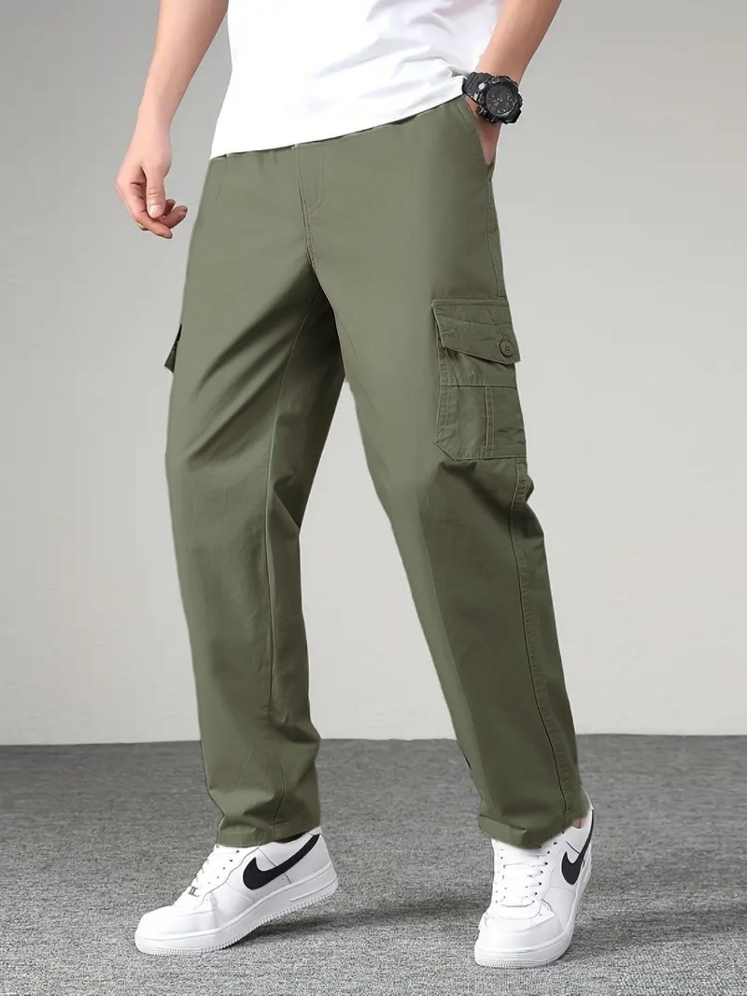 New Style Casual Long Trousers Multiple Pockets