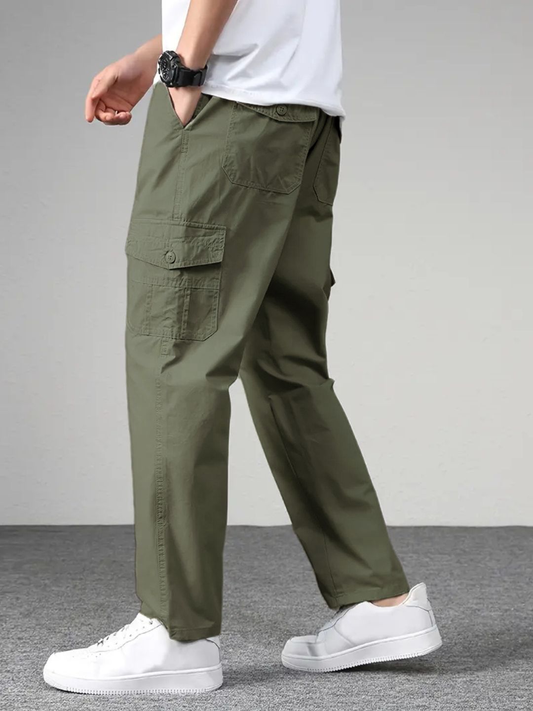 New Style Casual Long Trousers Multiple Pockets