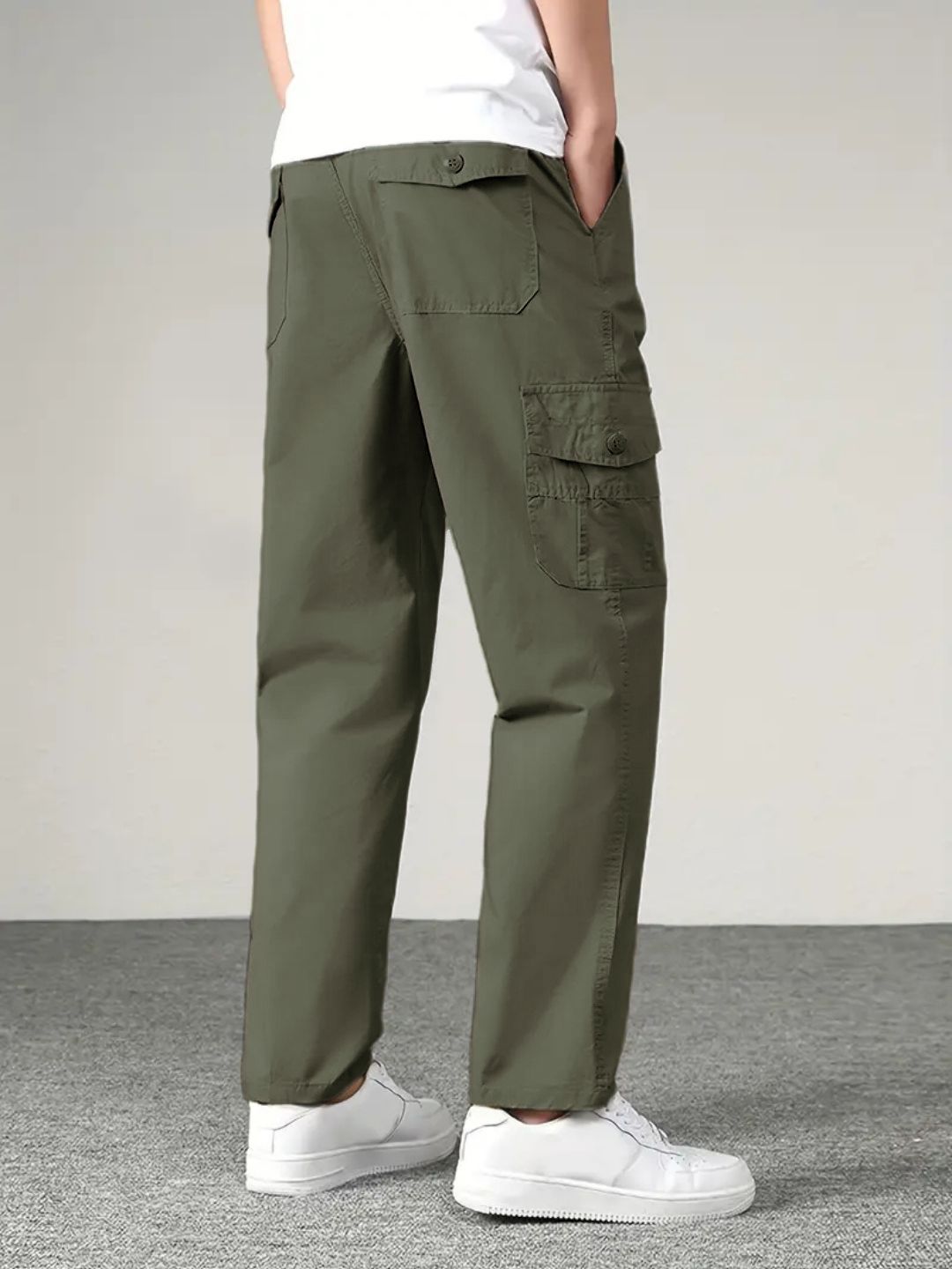 New Style Casual Long Trousers Multiple Pockets