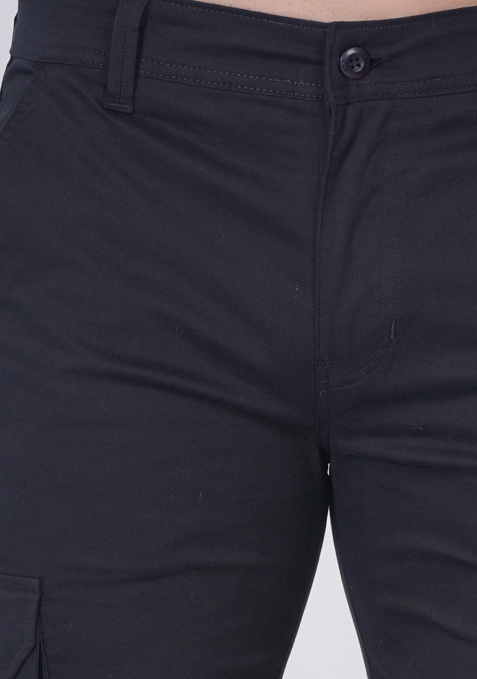 Men Regular fit Cargo Pant With Cross Pocket - ASHTOM