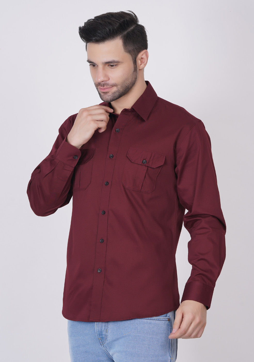 Double Pocket Shirts For Men - ASHTOM