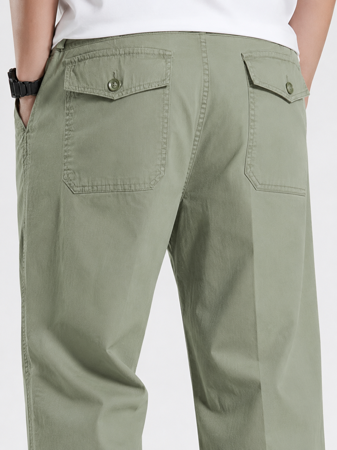 Premium Men’s Cotton Pants - Olive
