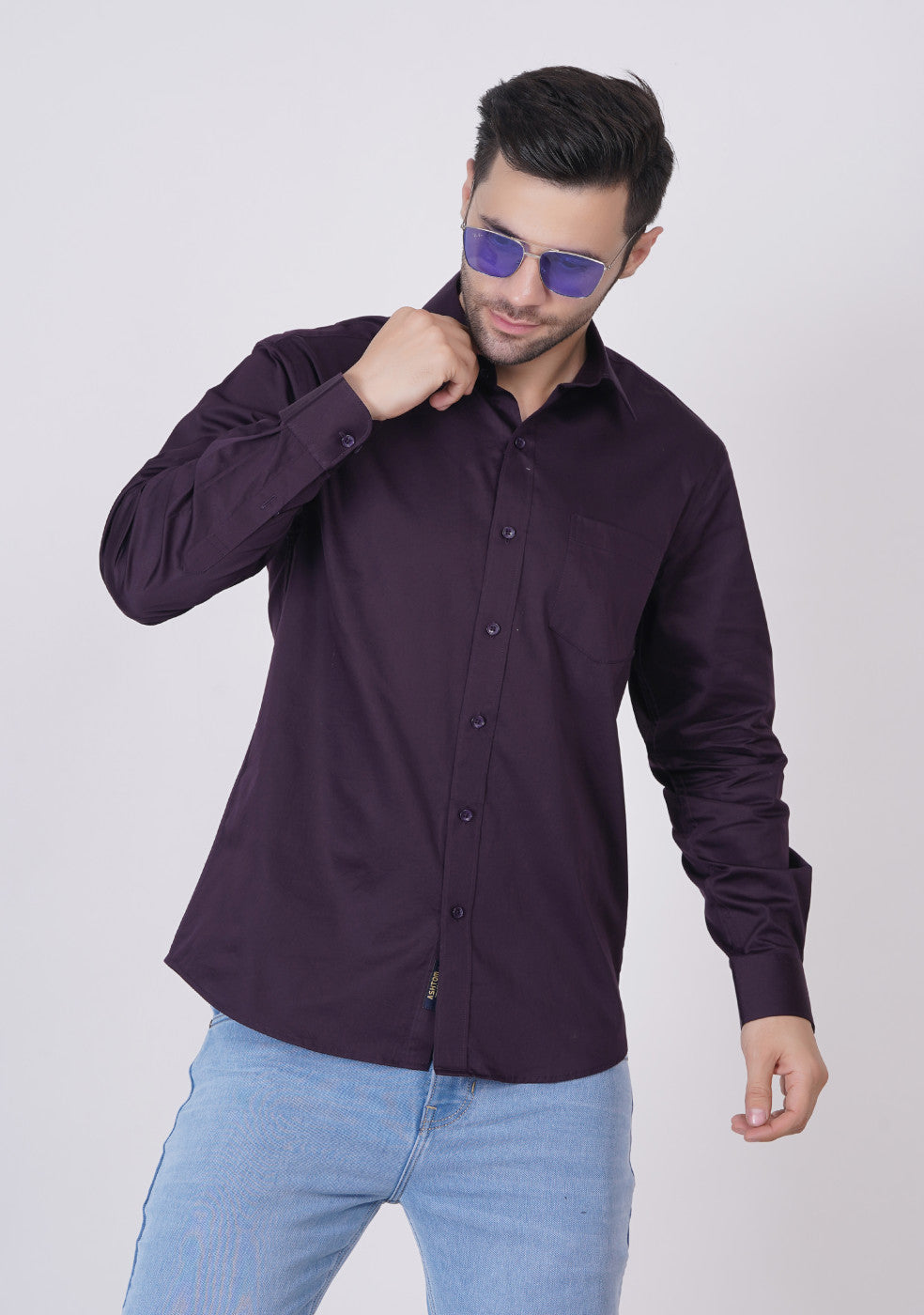 Men Formal Shirt Premium Cotton - ASHTOM