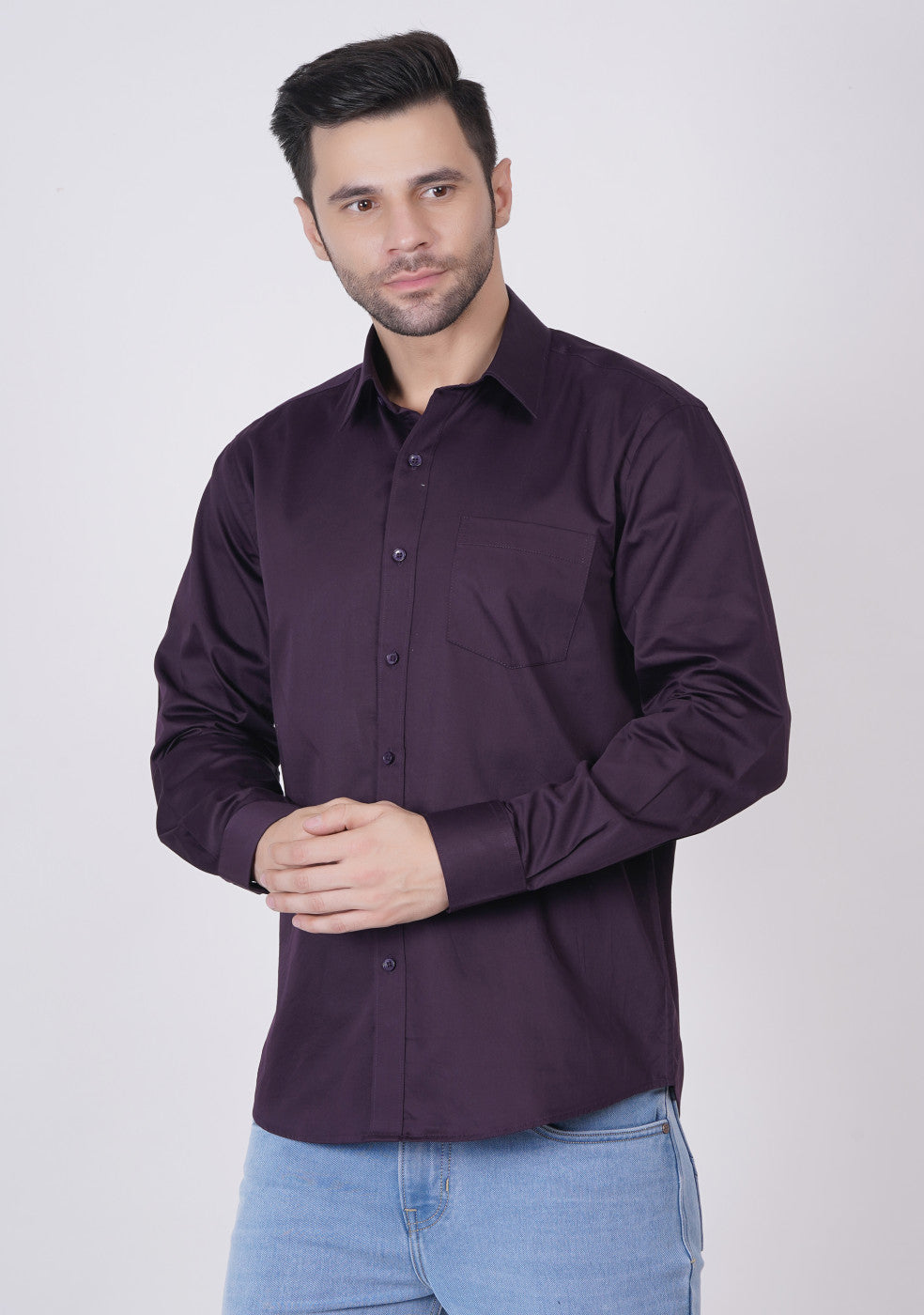 Men Formal Shirt Premium Cotton - ASHTOM