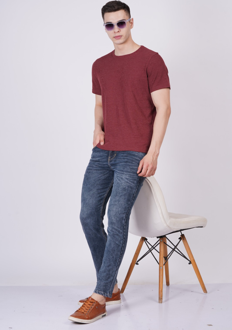 Men's Gray Denim Jeans