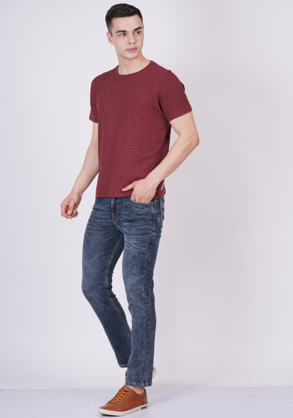 Men's Gray Denim Jeans