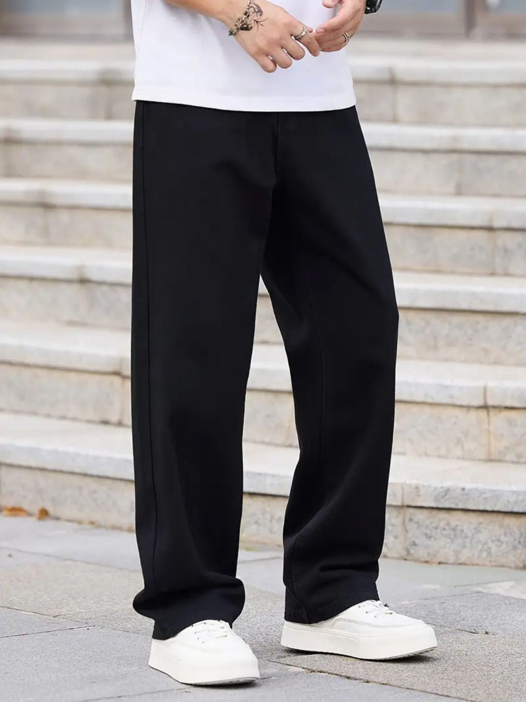 Men's Baggy Jeans Z Black Color Denim