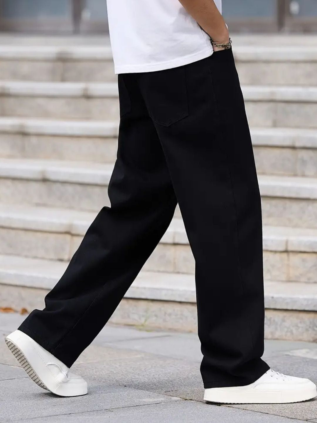 Men's Baggy Jeans Z Black Color Denim