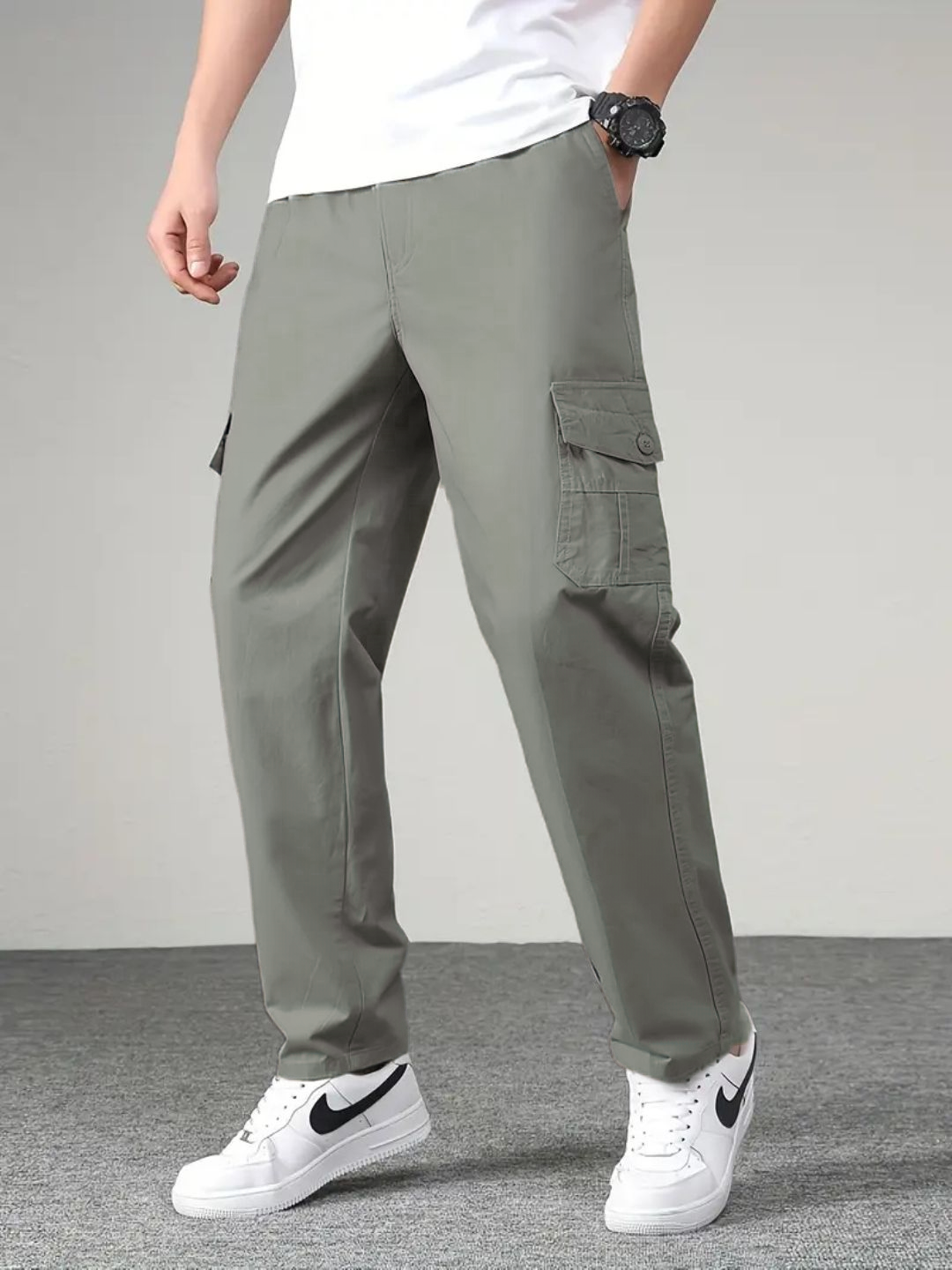 New Style Casual Long Trousers Multiple Pockets