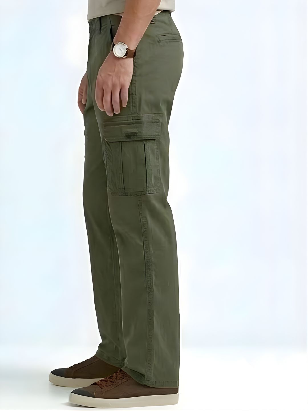 Premium Men’s Lycra Cotton Cargo Pants