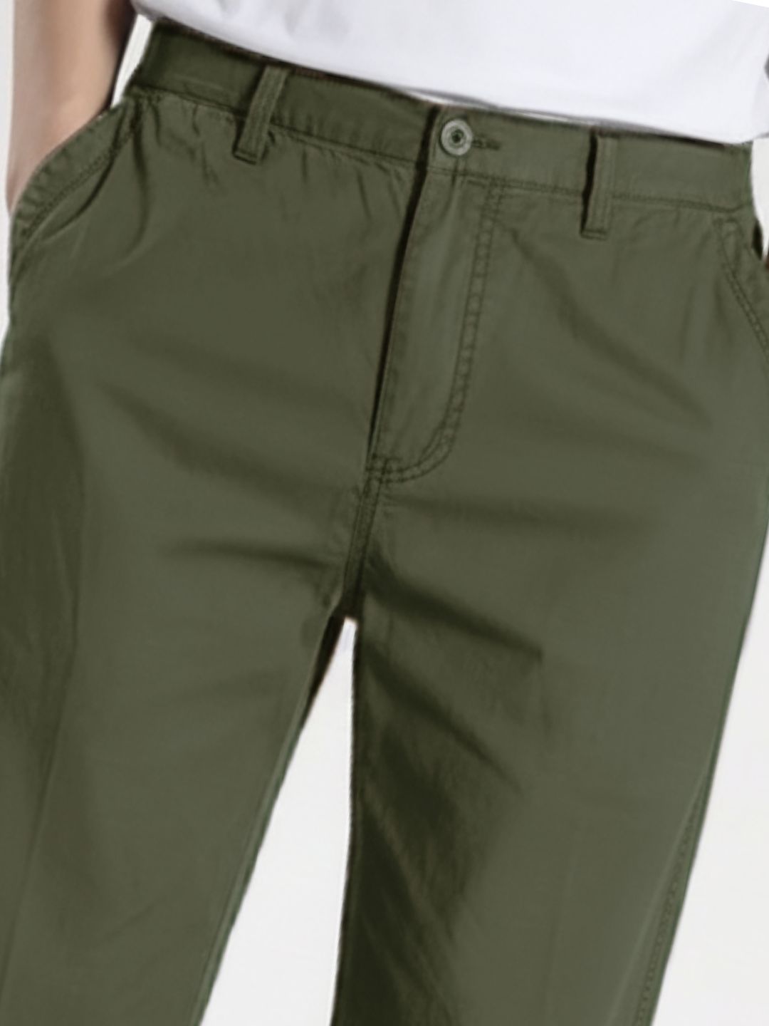 Premium Men’s Cotton Pants - Olive