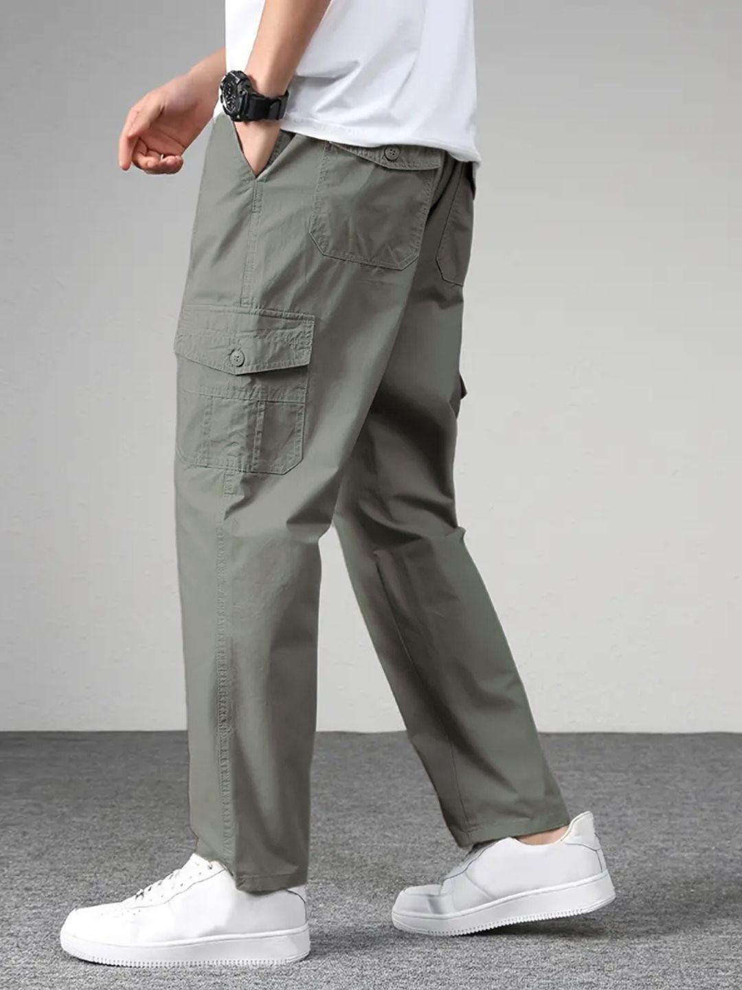 New Style Casual Long Trousers Multiple Pockets