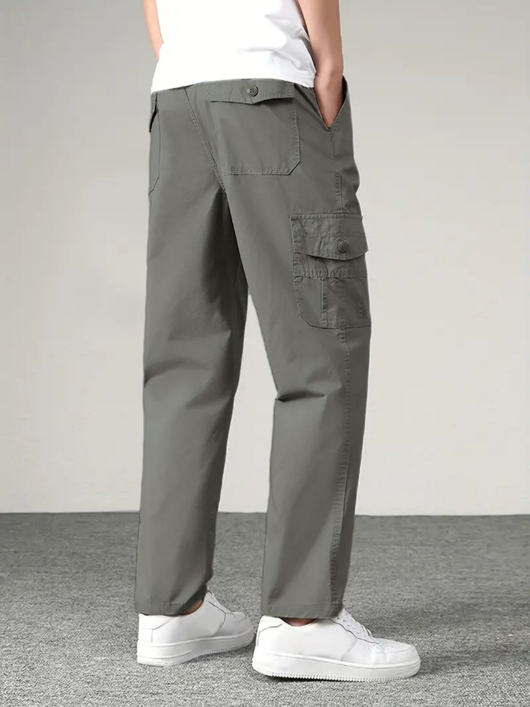 New Style Casual Long Trousers Multiple Pockets