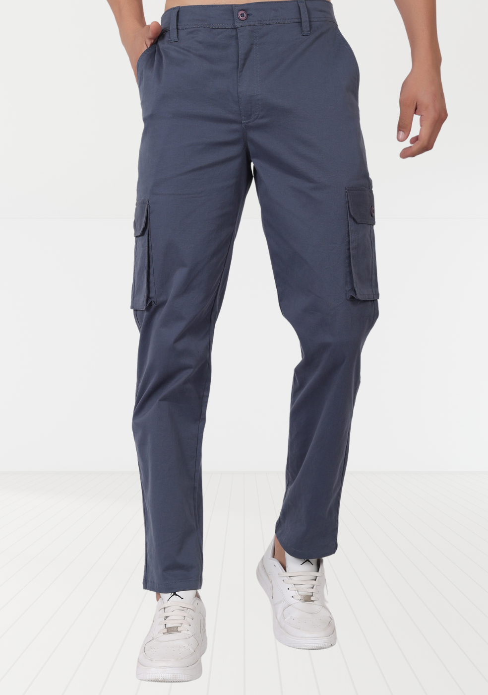 Cotton Regular Fit Cargo Pant For Men