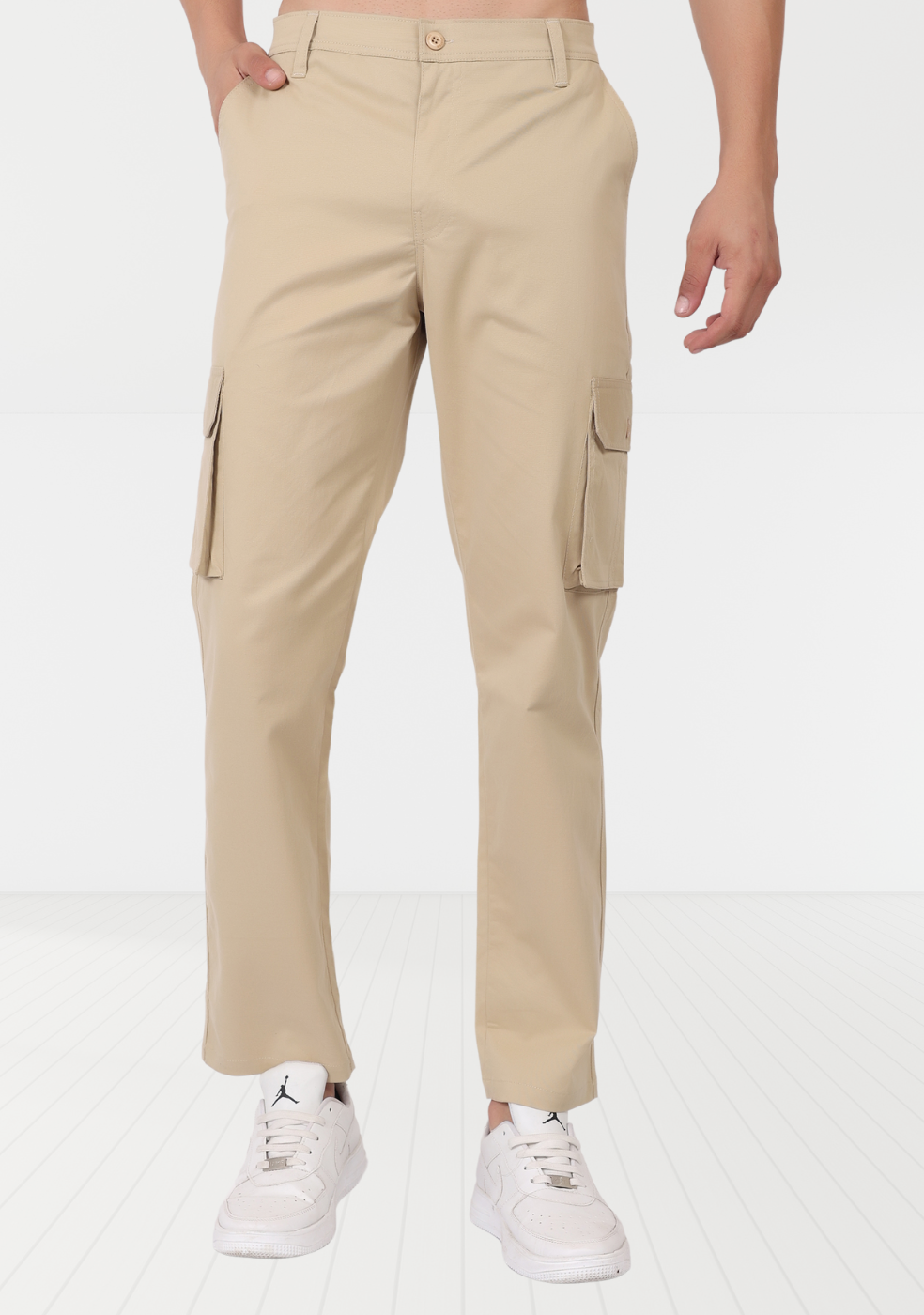 Cotton Regular Fit Cargo Pant For Men