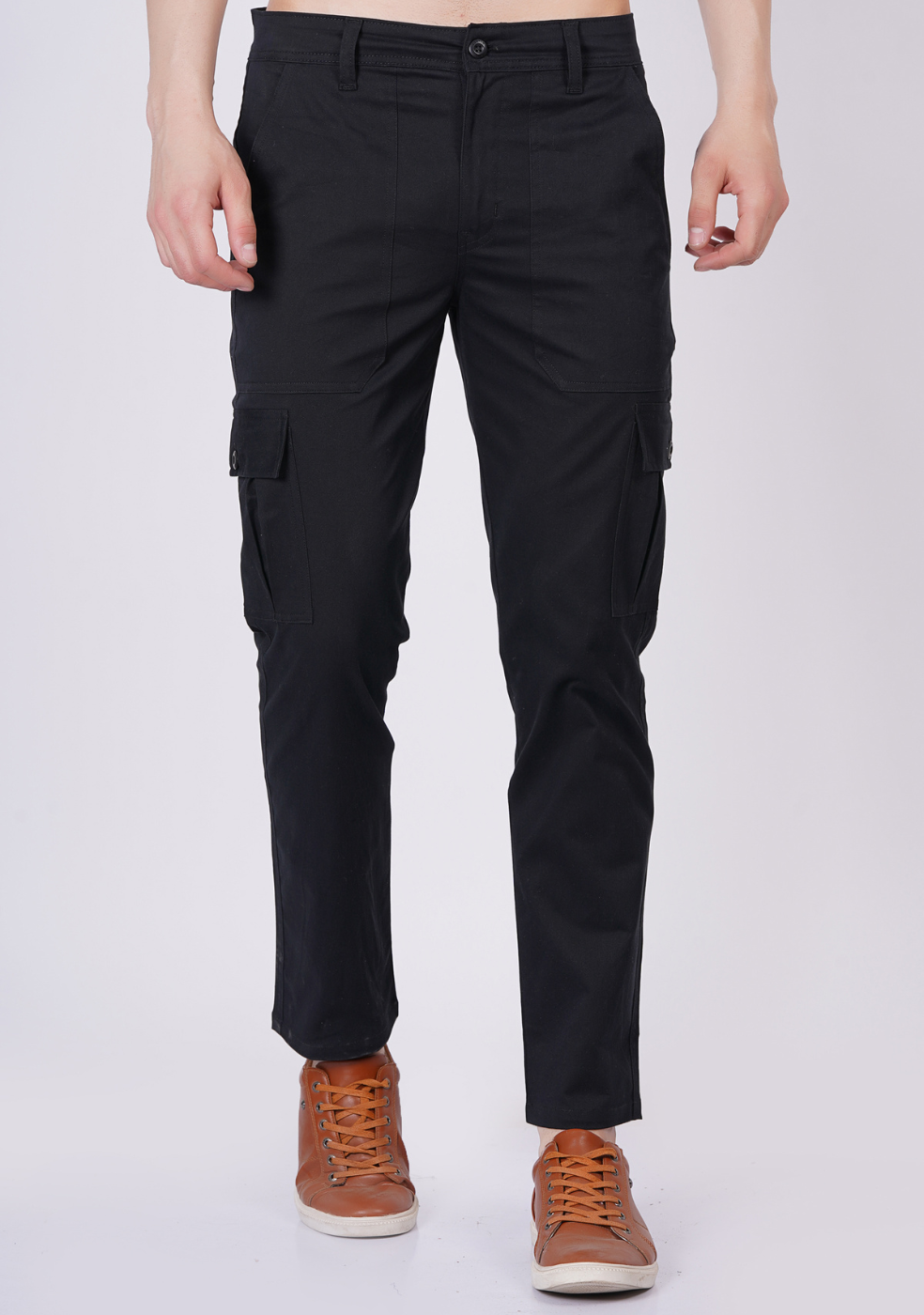 Men Regular fit Cargo Pant With Cross Pocket