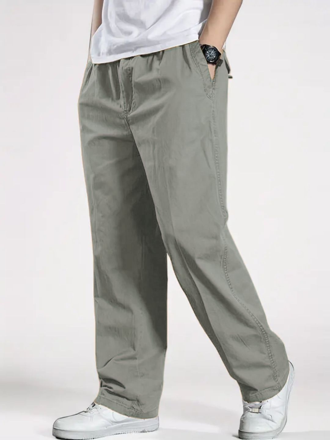 Men'S Classic Cotton Cargo Pants